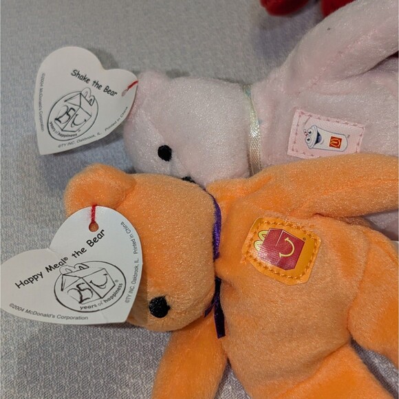 Lot Of 5 Rare 2004 TY Ronald McDonald the Bears - 25 Years of Happiness - Picture 3 of 10